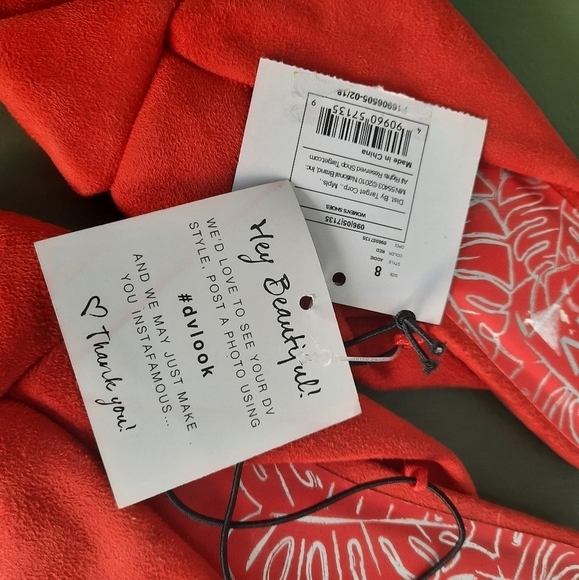 Dolce Vita DV for Target Red Sandals 8 NWT - Picture 4 of 6